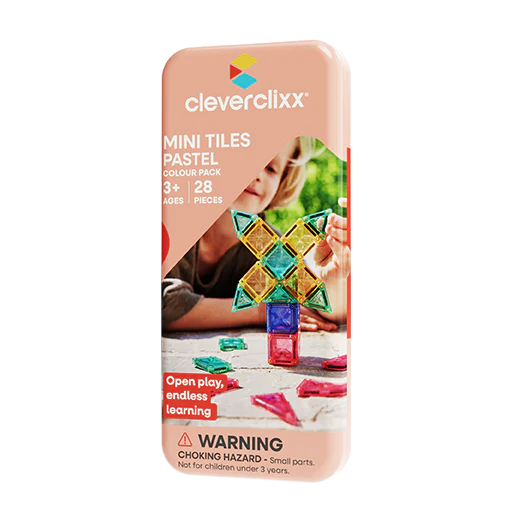 Cleverclixx Mini Tiles Pack Pastel | 28 Stuks