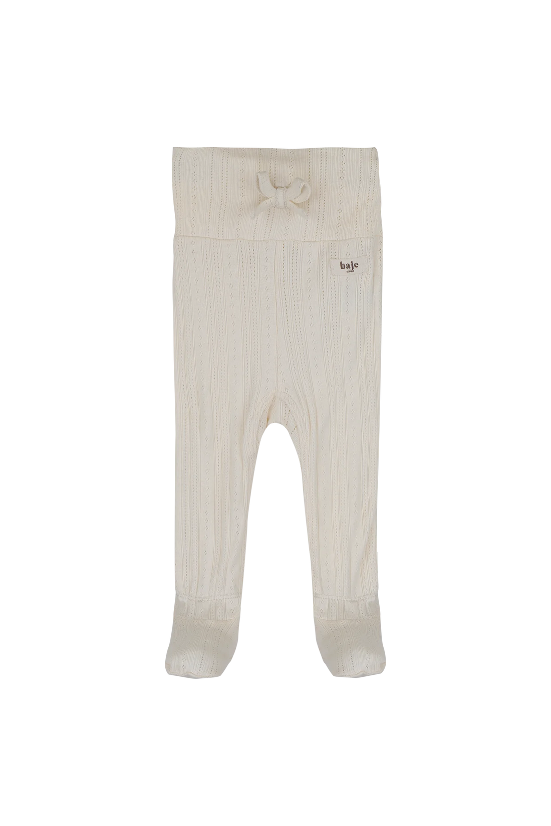 Baje - Catarina Jersey pointelle legging Creme oat