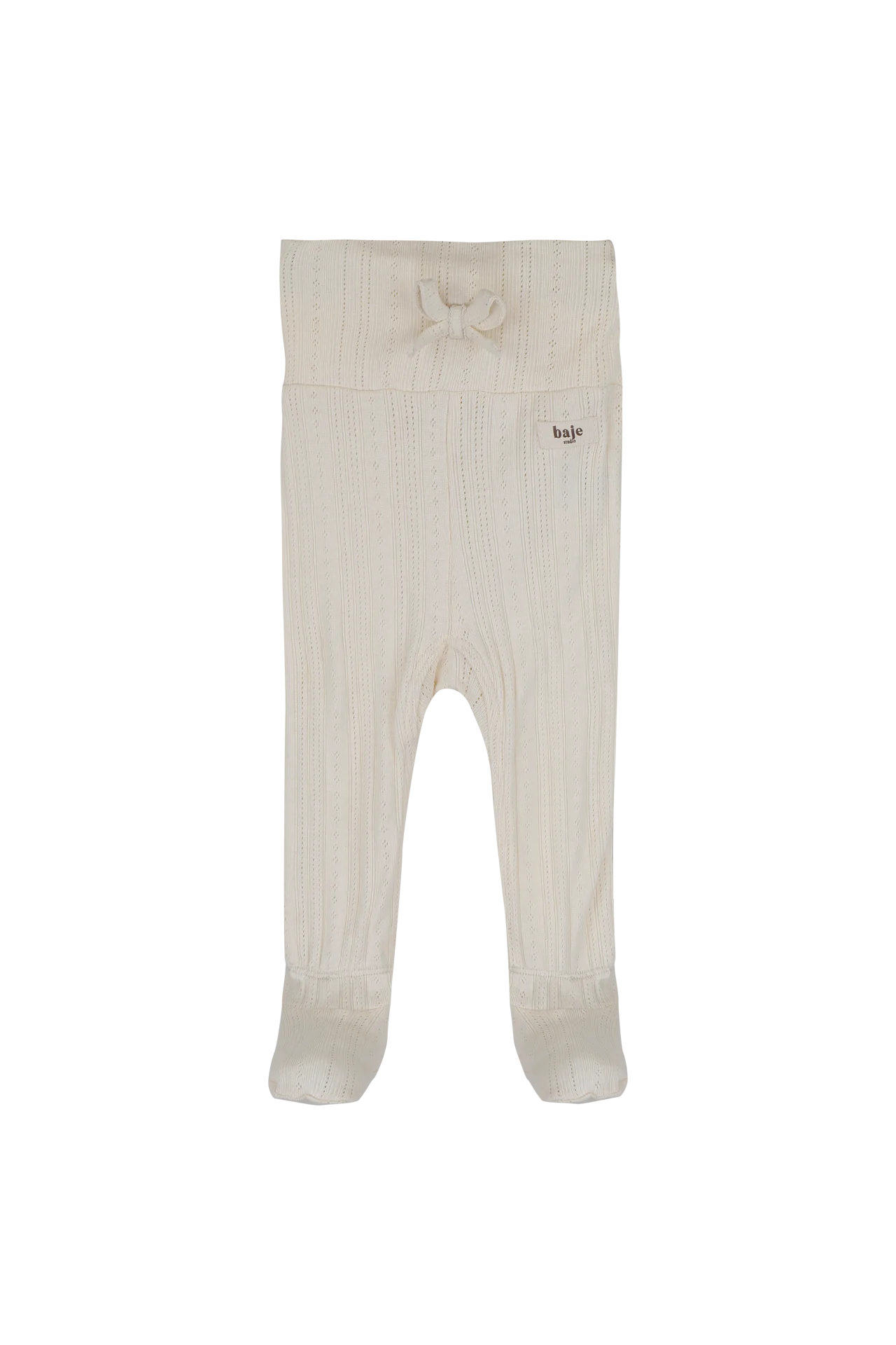 Baje - Catarina Jersey pointelle legging Creme oat