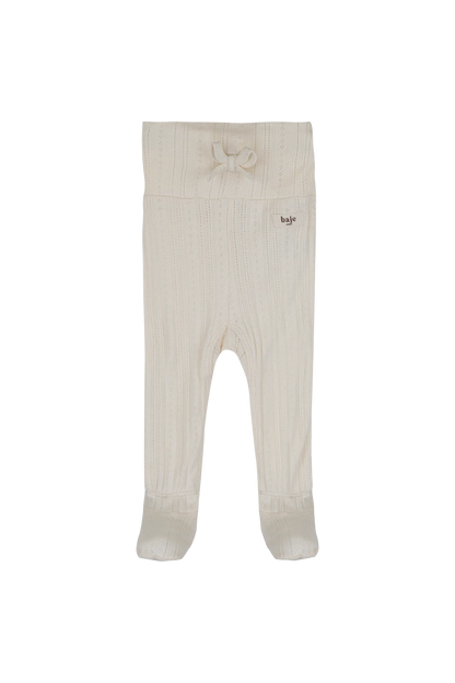 Baje - Catarina Jersey pointelle legging Creme oat