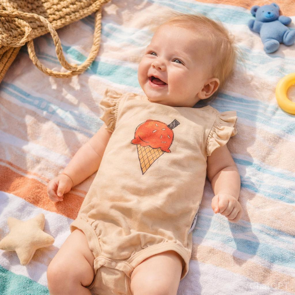 ROMPER BALLOON SLEEVE SAND