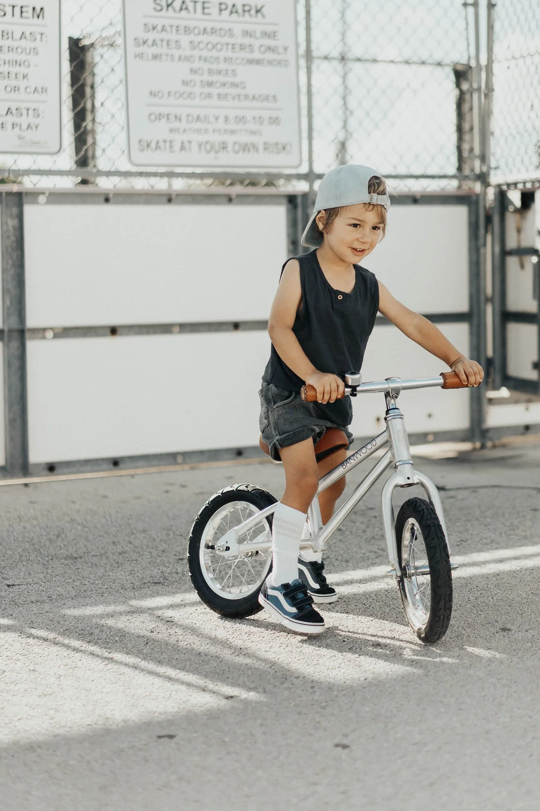 Loopfiets first go - Chrome