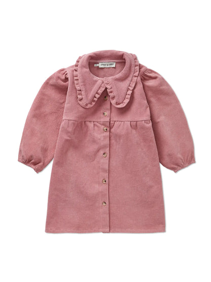 Corduroy dress collar