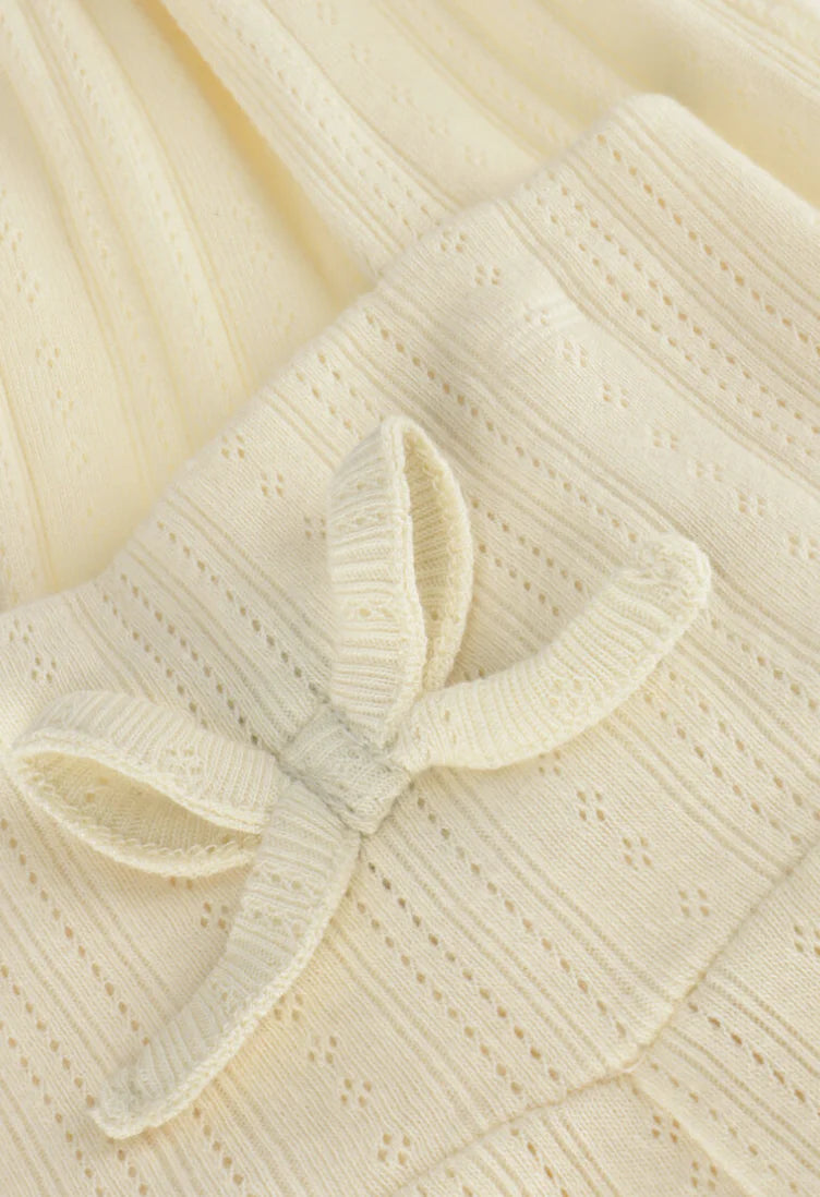 Baje - Catarina Jersey pointelle legging Creme oat