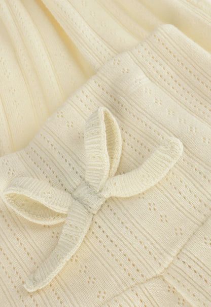 Baje - Catarina Jersey pointelle legging Creme oat