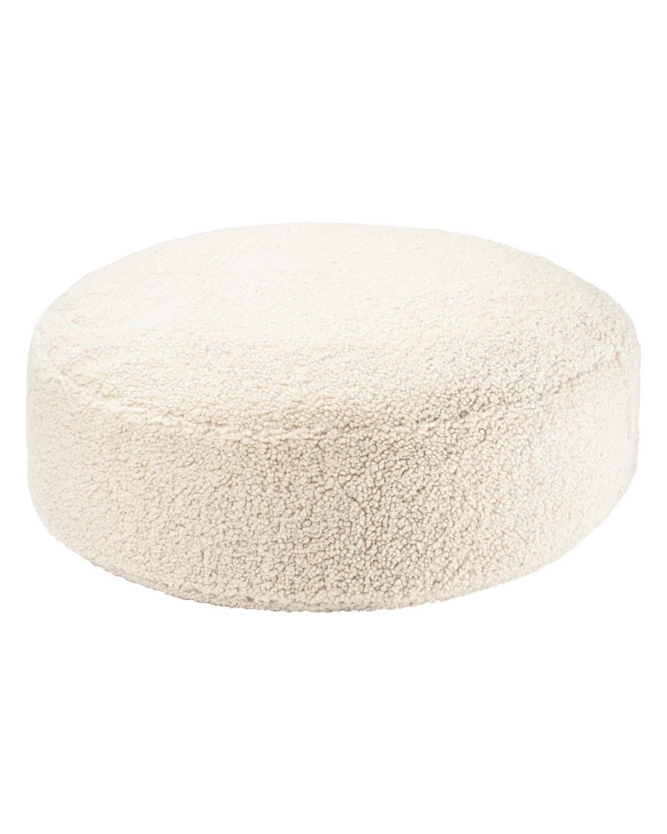 Cream ronde poef - Wigiwama