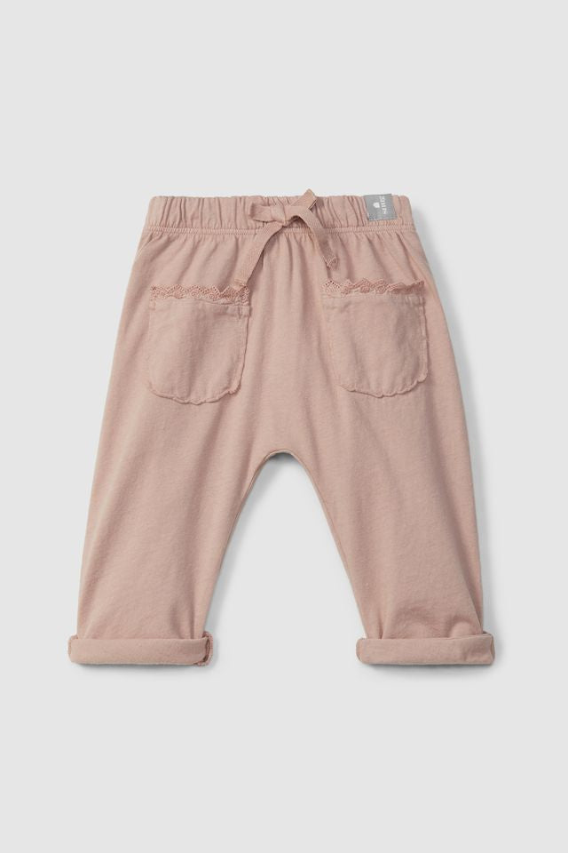 Zomerbroek oud roze