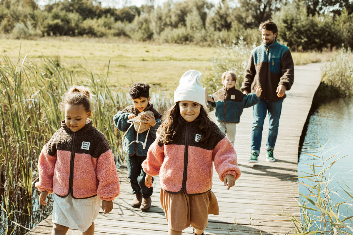 Little teddy smiley jacket - pink