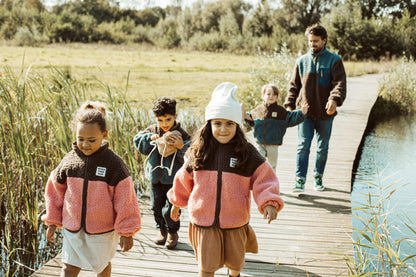 Little teddy smiley jacket - pink