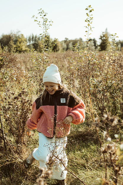 Little teddy smiley jacket - pink