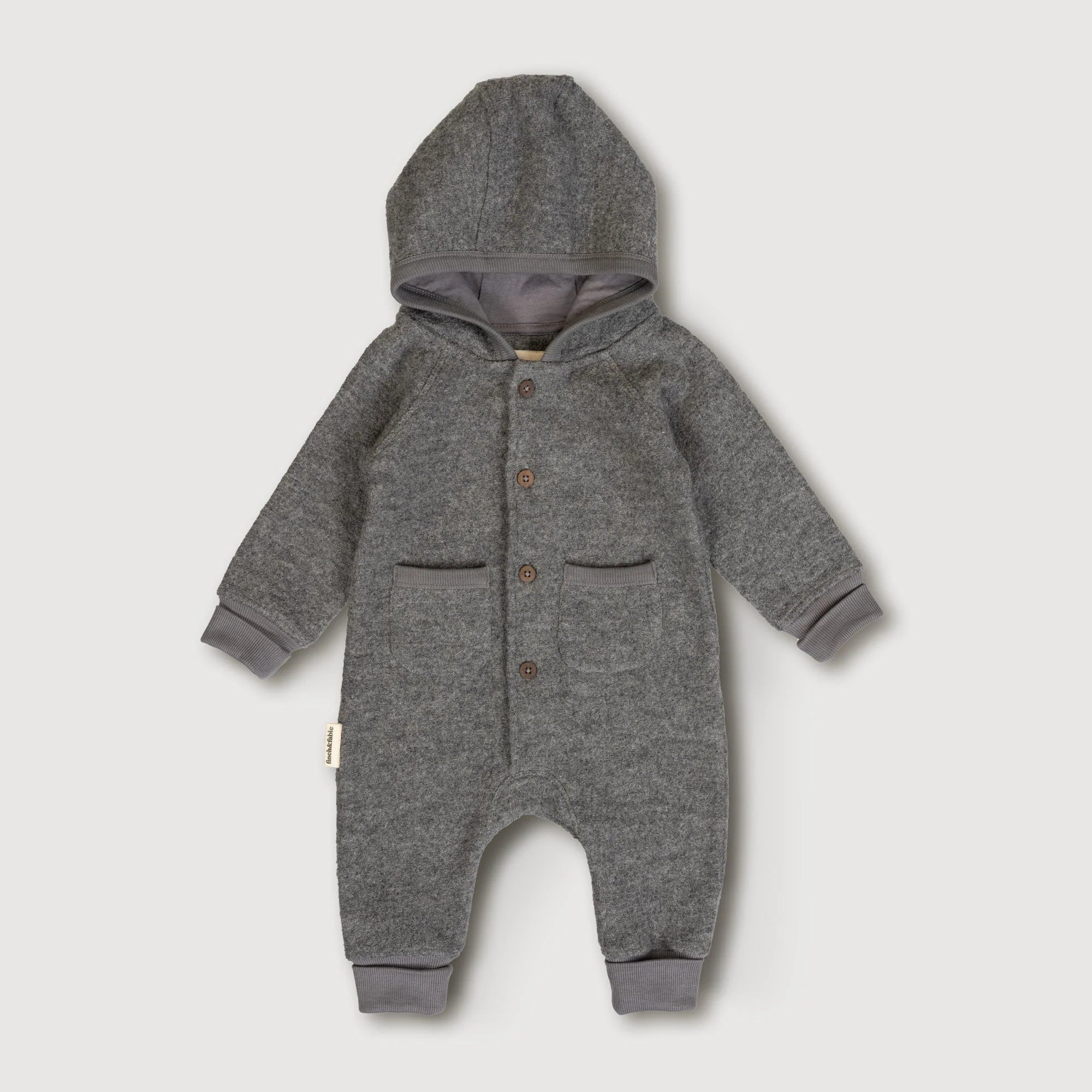 Wool Onepiece - Storm LAATSTE! STUK 12/18m