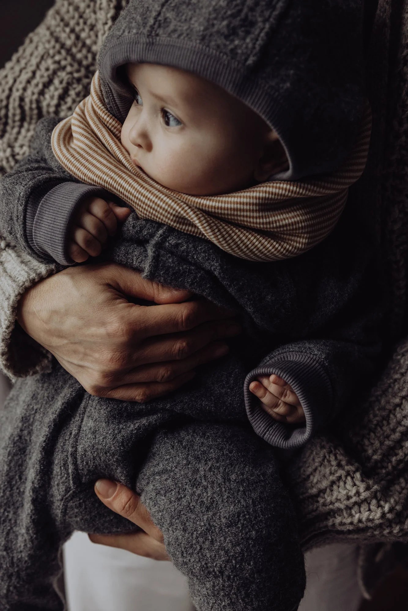 Wool Onepiece - Storm LAATSTE! STUK 12/18m