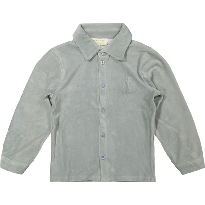 Finn Ribbed Blouse | Grey