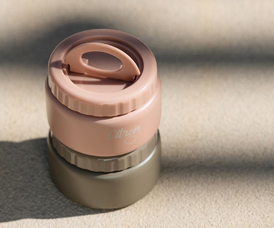 Thermos pot/Small food jar Citron Bush pink