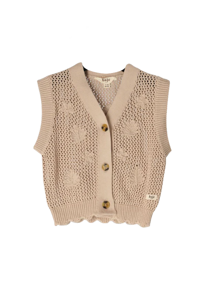 Baje - sia, Gilet knit rose salmon