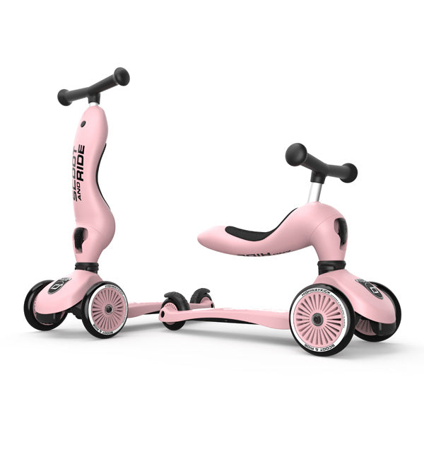 Loopfiets/step highwaykick 1 - roze