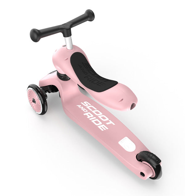 Loopfiets/step highwaykick 1 - roze