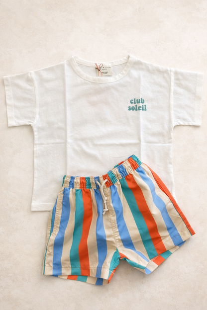 Little green CLUB SOLEIL t-shirt loose fit