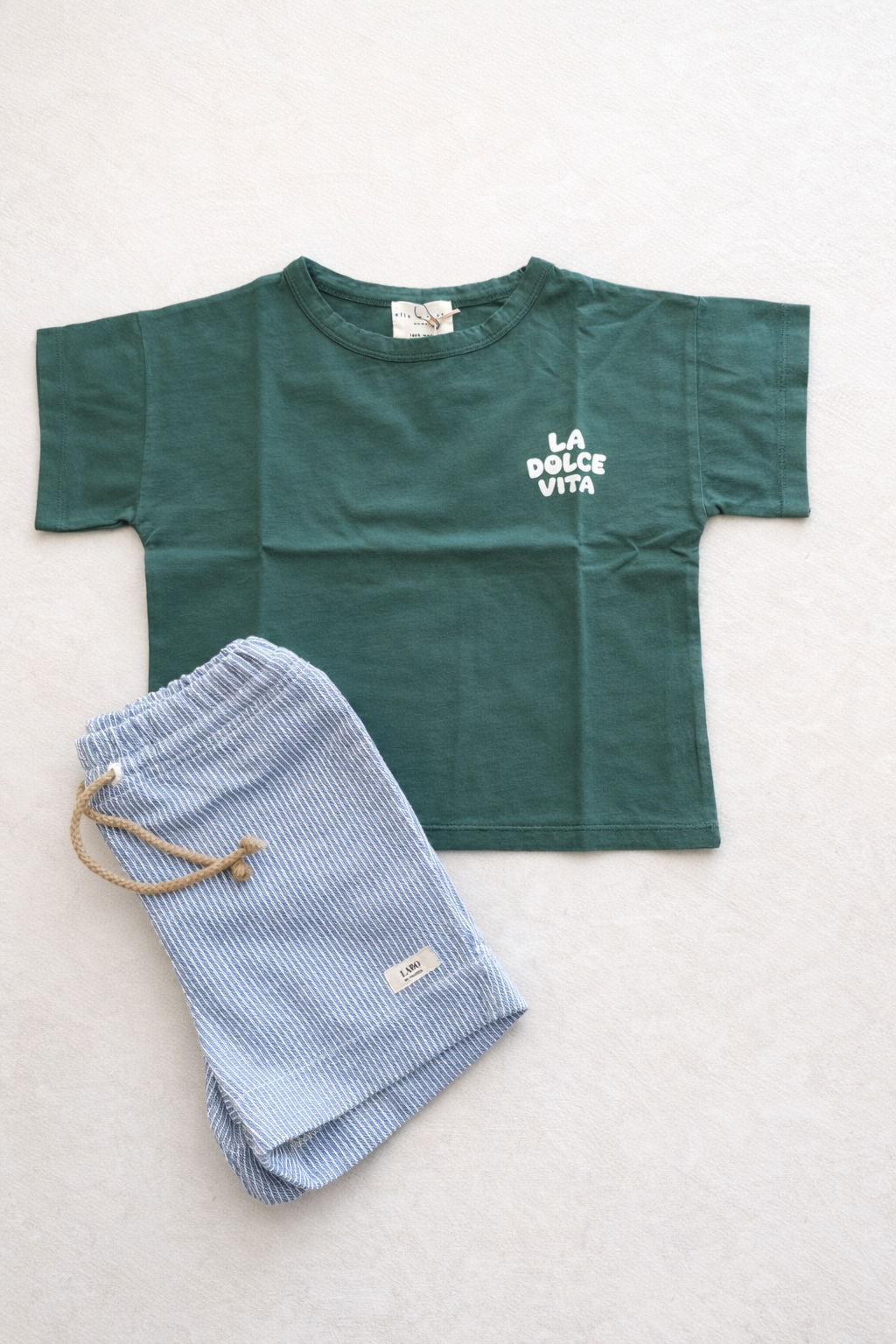 Little green LA DOLCE VITA t-shirt loose fit