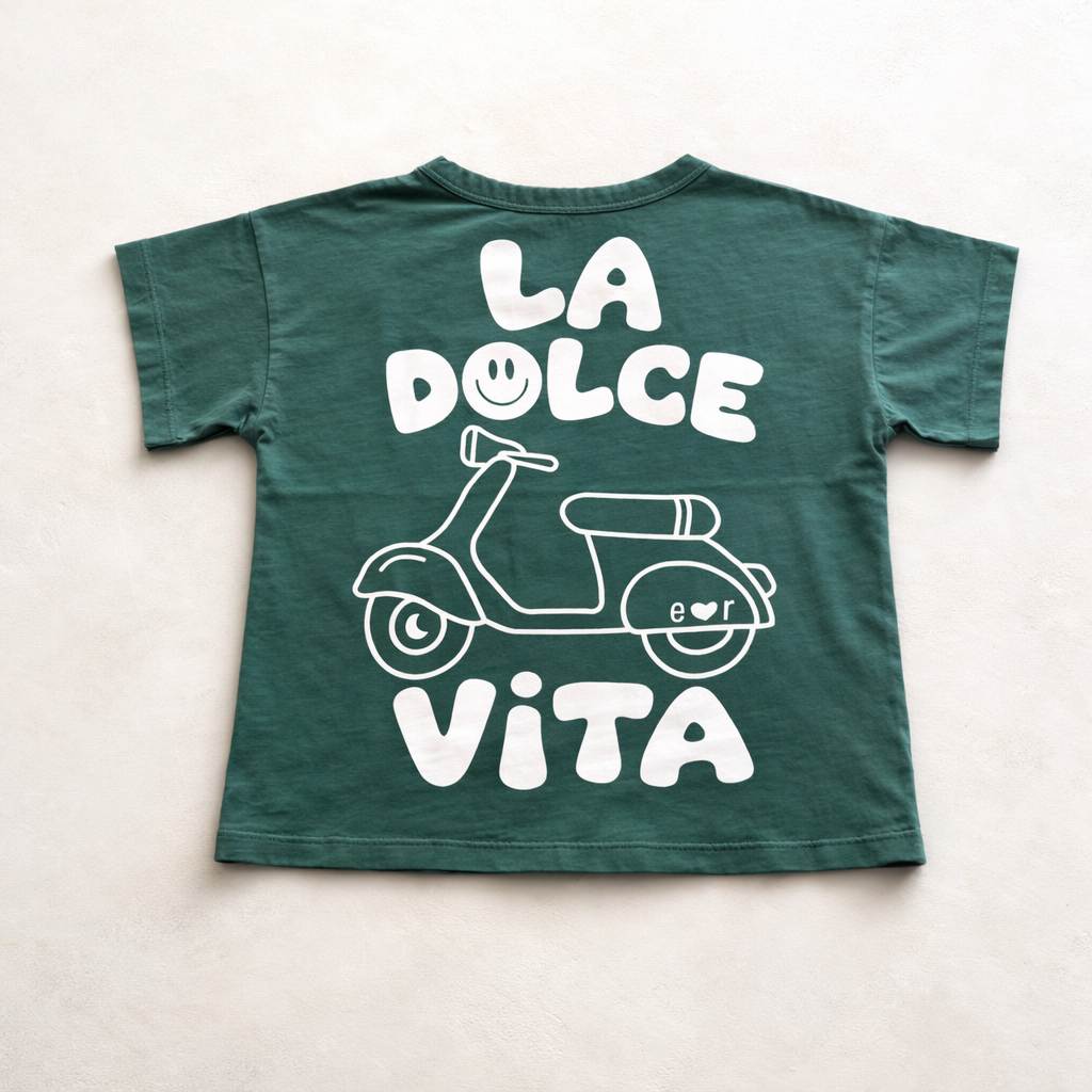 Little green LA DOLCE VITA t-shirt loose fit