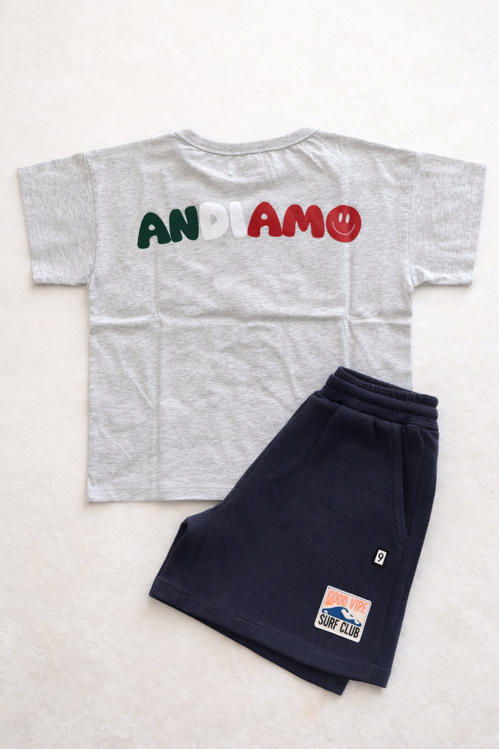 Little grey ANDIAMO t-shirt loose fit