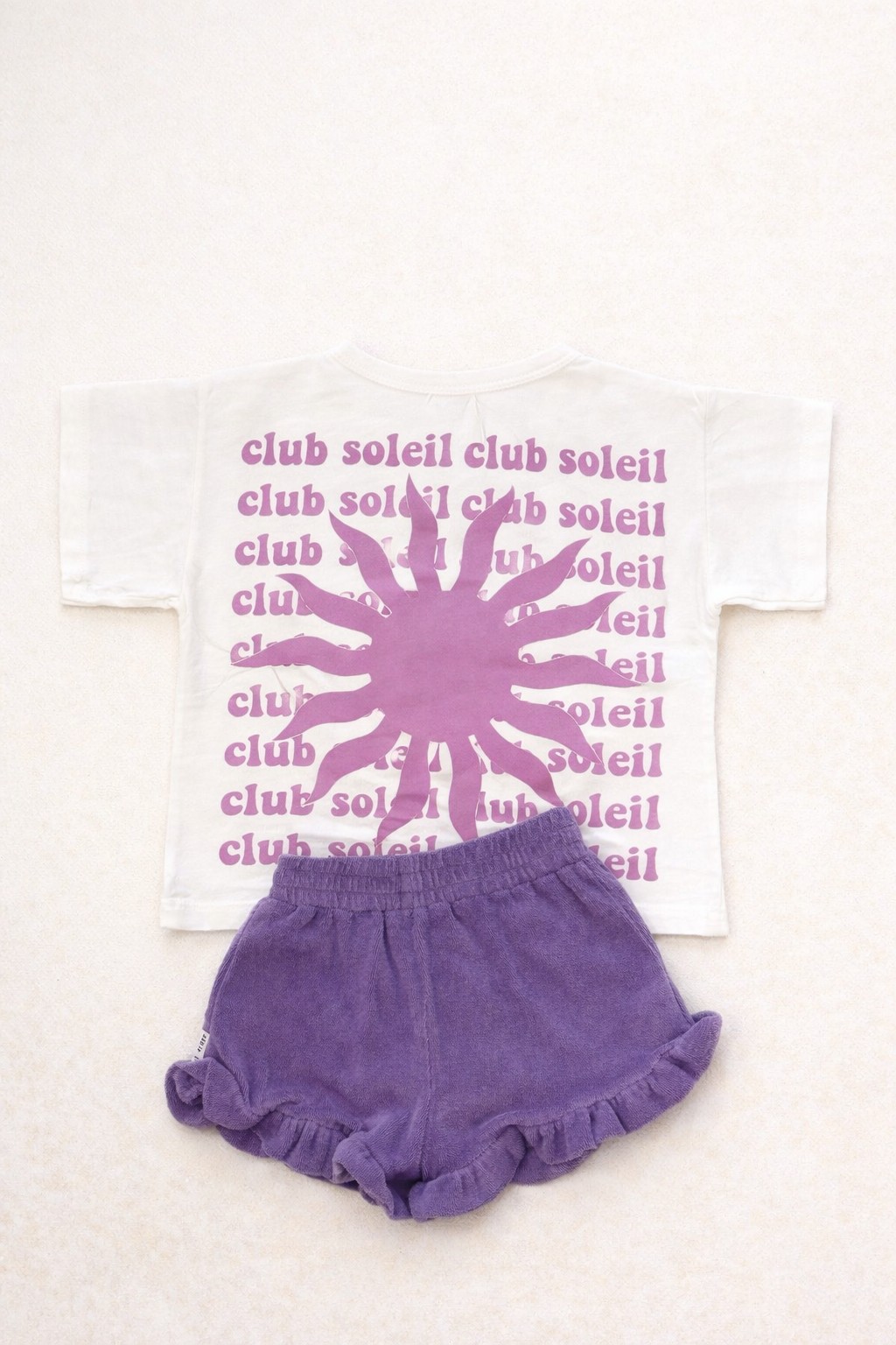 Little pink CLUB SOLEIL t-shirt loose fit