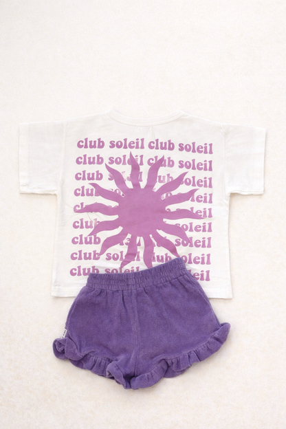 Little pink CLUB SOLEIL t-shirt loose fit