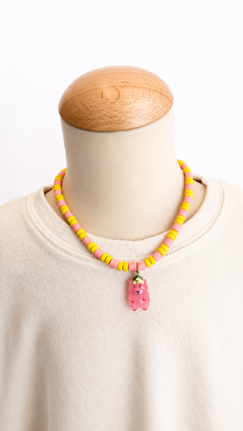 Kimchi ketting - Capibara roze/geel