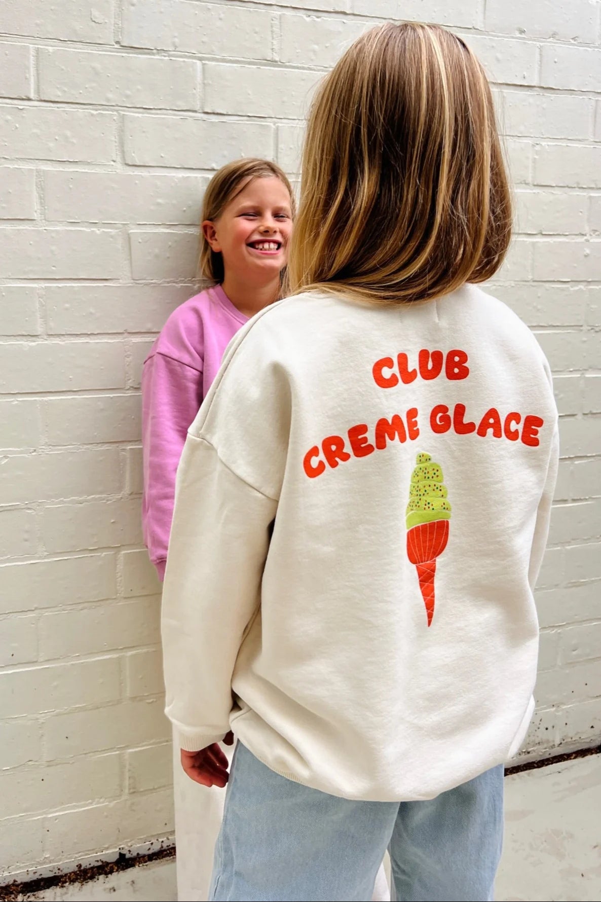 Little ivory CLUB CREME GLACE sweatshirt
