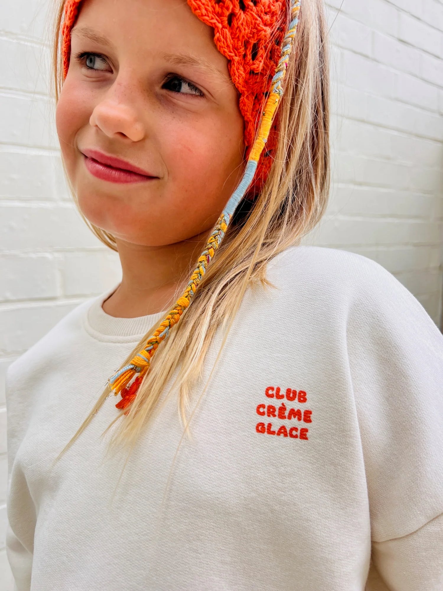 Little ivory CLUB CREME GLACE sweatshirt