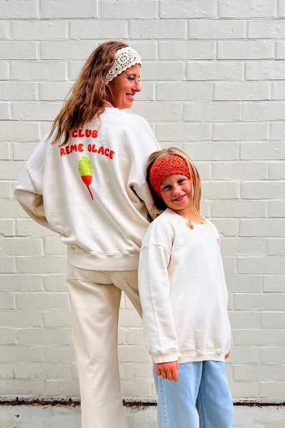 Little ivory CLUB CREME GLACE sweatshirt