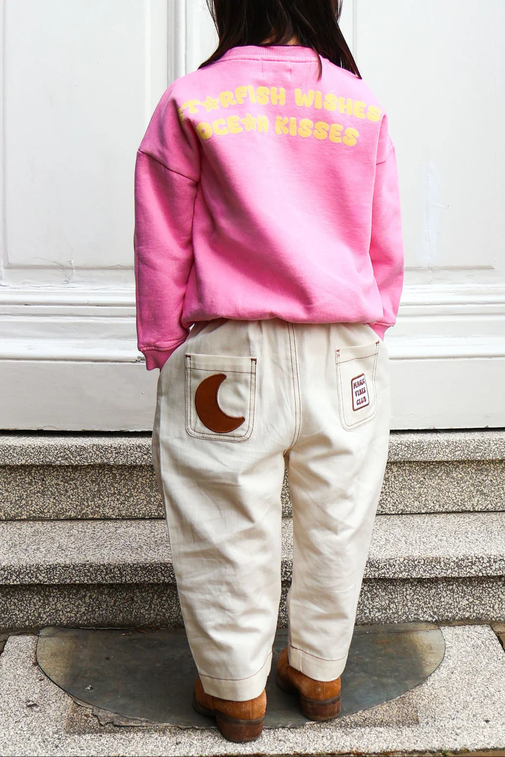 Off white denim pants MOON kids