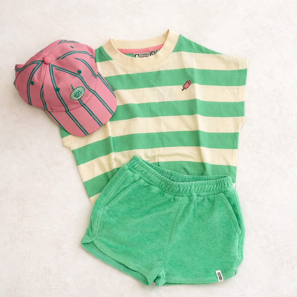 COLATINA T-SHIRT groen/wit