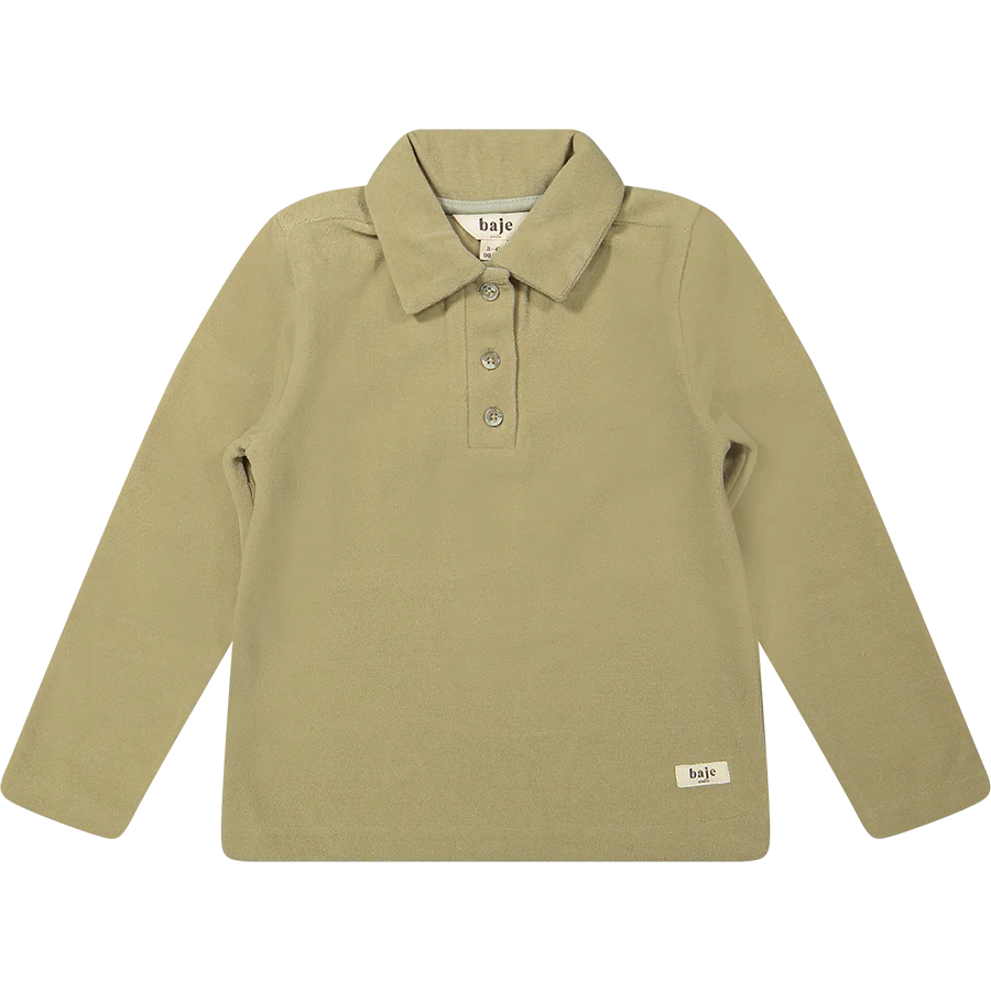 Vaud Longsleeve polo - green pistache