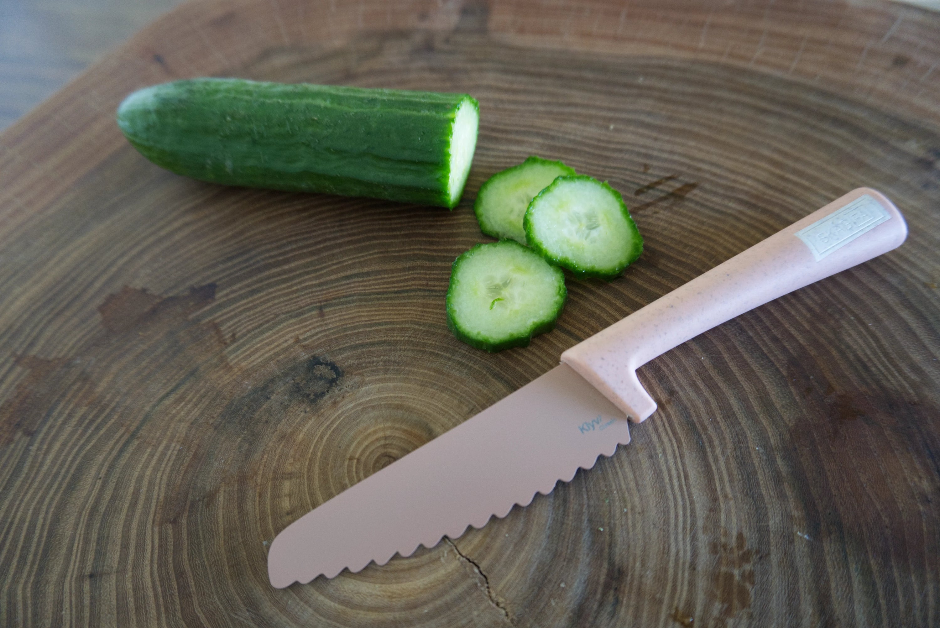 KLYV Classic Kinderkeukenmes – Limoengroen 🔪💚