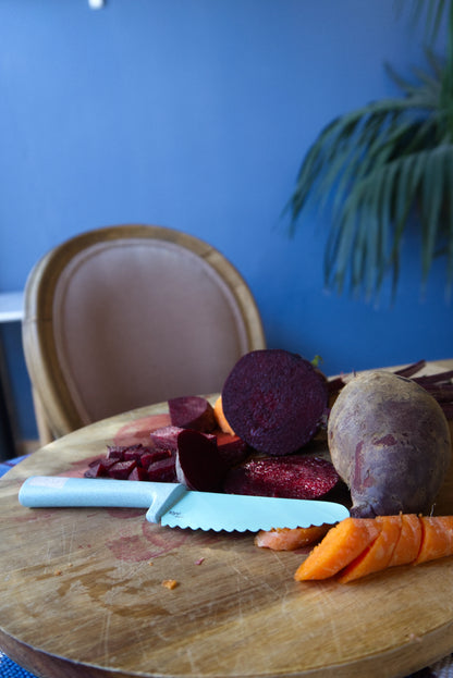 KLYV Classic Kinderkeukenmes – Limoengroen 🔪💚