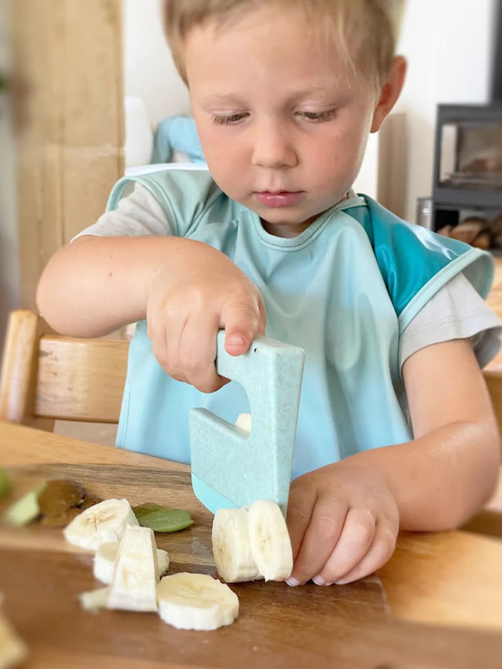 KLYV Kinderkeukenmes – Limoen | Veilig Startersmes voor Kinderen 🔪💚