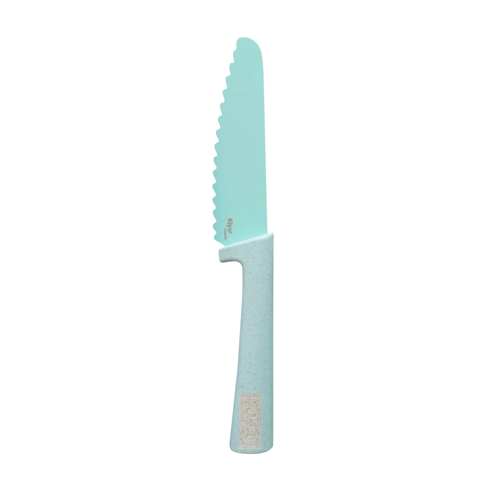 KLYV Classic Kinderkeukenmes – Aqua 💧🔪