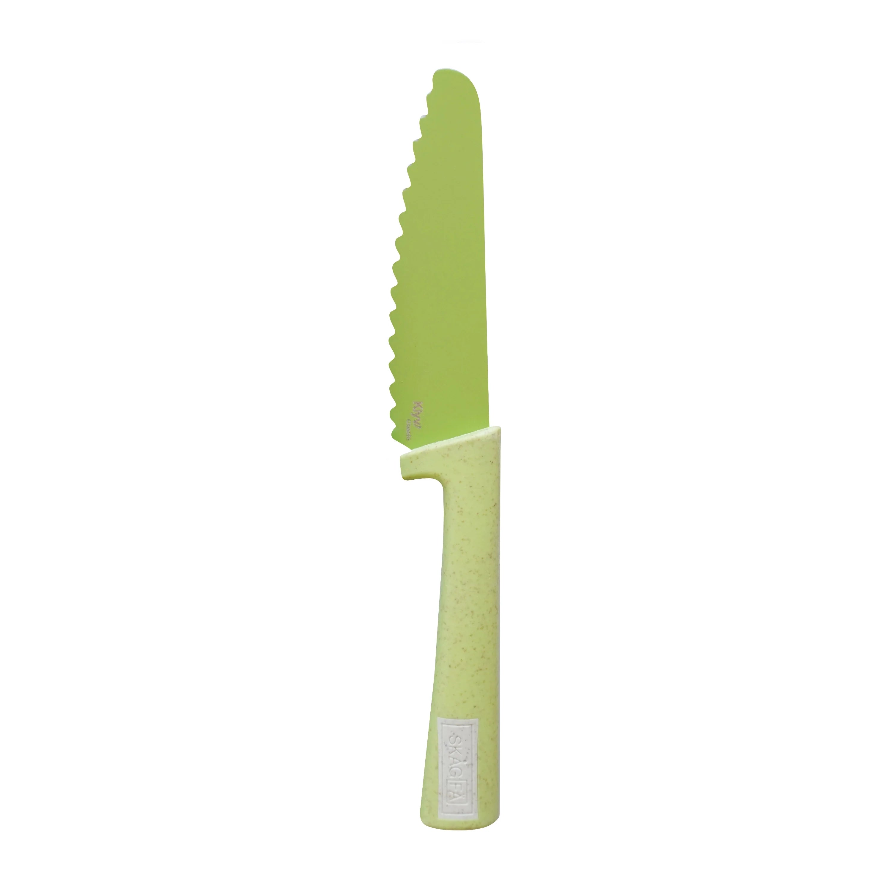 KLYV Classic Kinderkeukenmes – Limoengroen 🔪💚