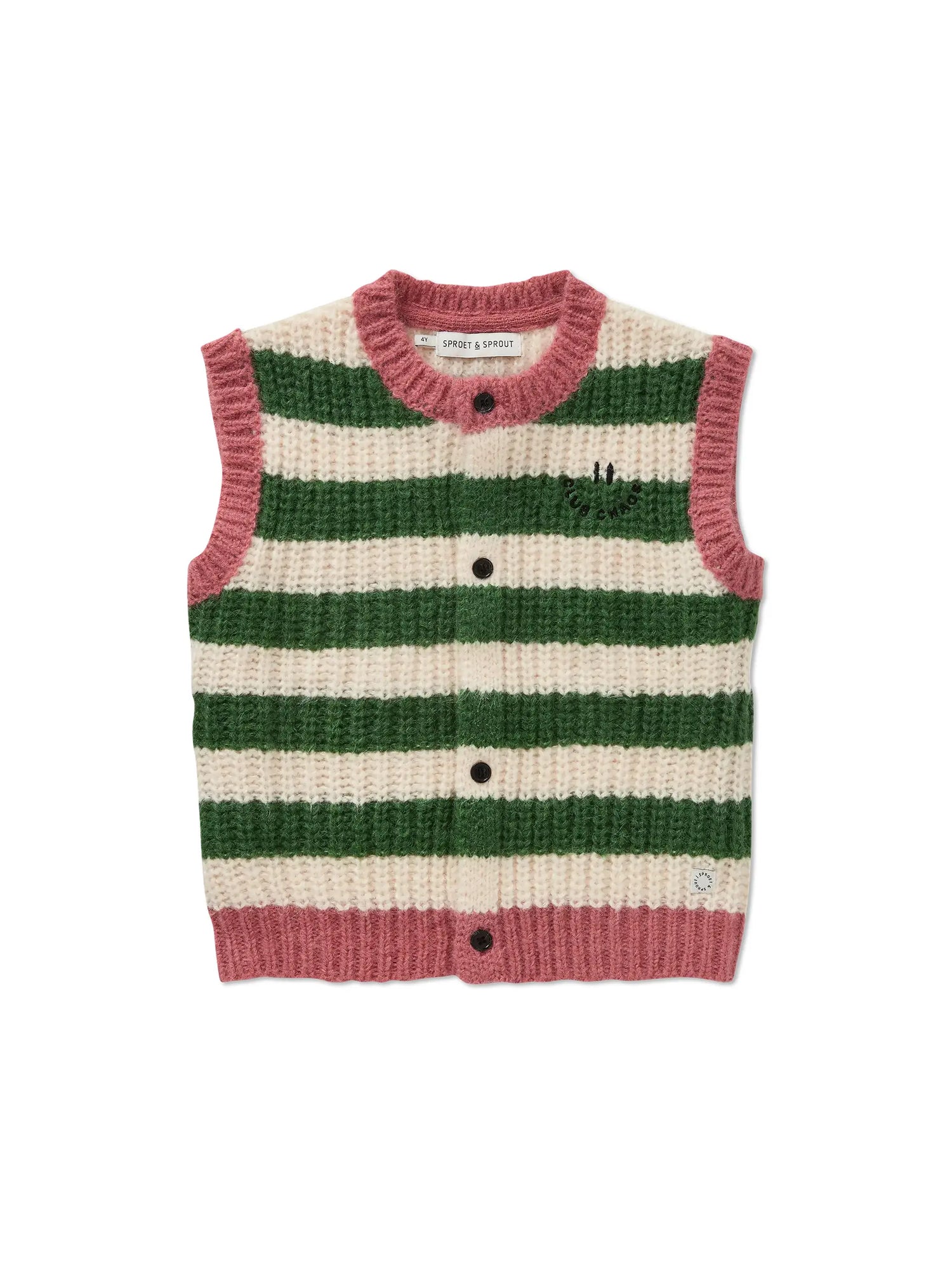 Knitted vest stripes