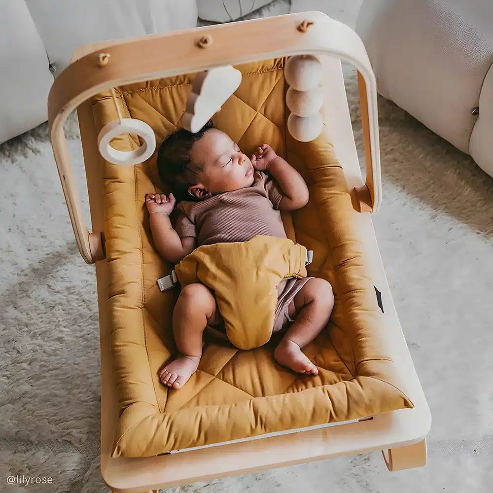 Baby rocker Levo beech camel seat
