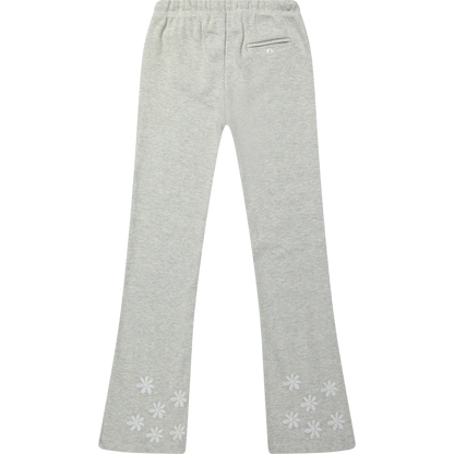 Lilly legging straight embr. flower | Grey