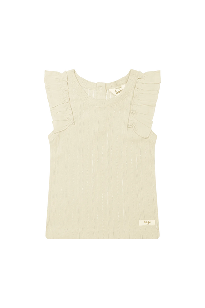 Baje - Lima, Singlet ajour creme oat