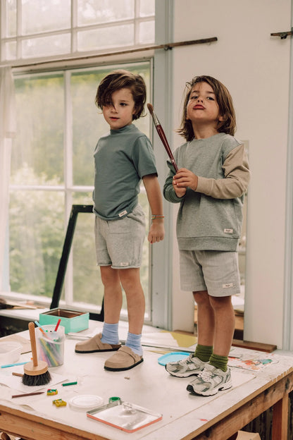Baje - Moi, short knit blue steel