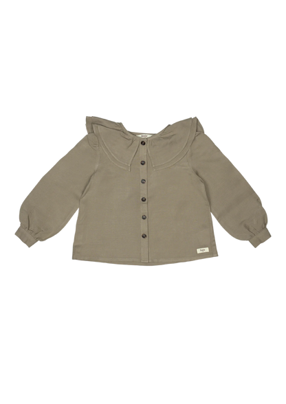 Baje - blouse Maida taupe LAATSTE STUK! 134/140