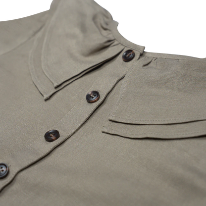 Baje - blouse Maida taupe LAATSTE STUK! 134/140