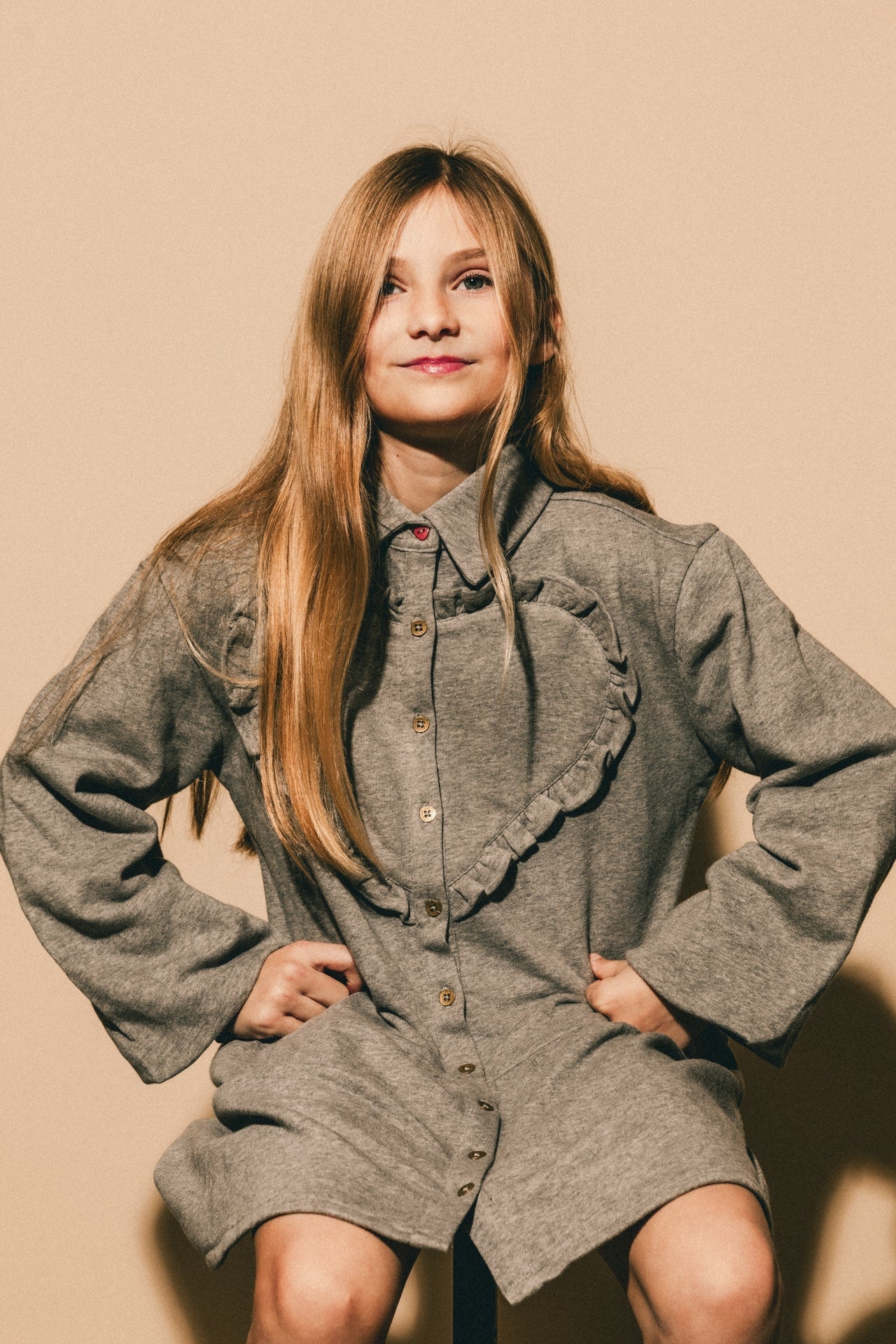 Kabe Dresses : Grey Melange