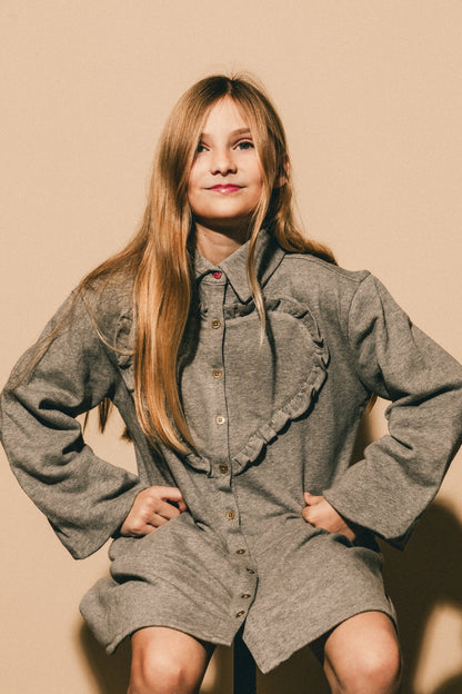 Kabe Dresses : Grey Melange