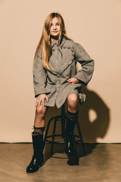 Kabe Dresses : Grey Melange