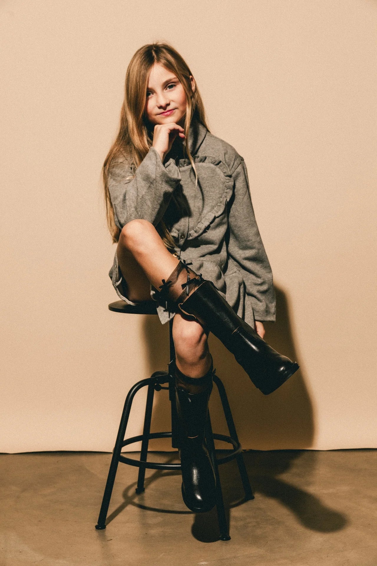 Kabe Dresses : Grey Melange